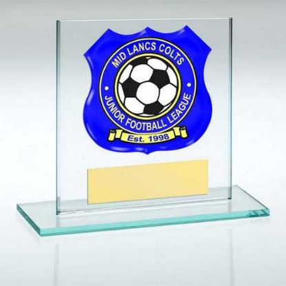 Picture of Jade Glass Plaque With Plate (Requires Sp Shield Or Shirt A) - 3.25in