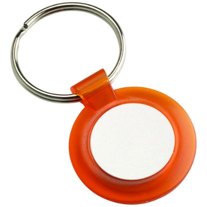 Picture of Xxx Round Keyring (1in Centre) Orange