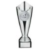Picture of Plastic Tulip Trophy Cup (2" Cen) Silver - 9.25in