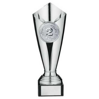 Picture of Plastic Tulip Trophy Cup (2" Cen) Silver