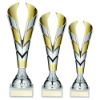 Picture of Silver|gold Plastic V Trophy Cup - 12.25in
