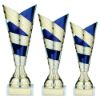 Picture of Gold|blue Plastic V Stem Trophy Cup - 8.25in