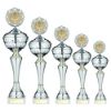 Picture of Silver|gold Snakeskin Trophy Cup With Lid (2in Centre) - 19in