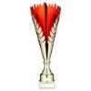Picture of Gold|red Metal Wreath Trophy Cup - 13.5in