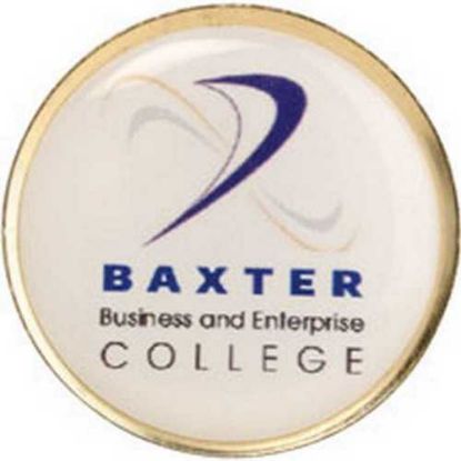 Picture of Aluminium Badge Gold (1in Centre) - 1.125in