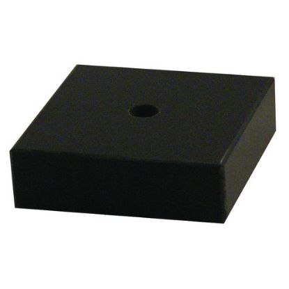 Picture of Black Marble Square (1 Hole C~s) 2.5x2.5x 0.75in