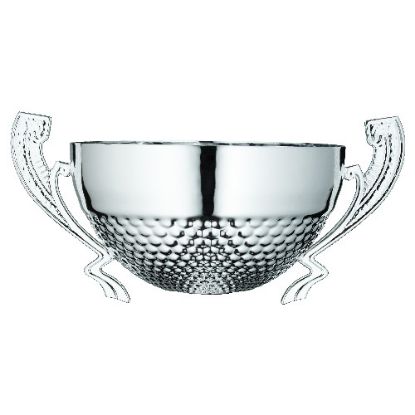 Picture of Silver Dimple Half Bowl With Handles