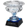 Picture of Clear Glass Bowl On Blue|black Base (Approx 7" Dia) - 8.25in