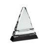 Picture of Clear Glass Pyramid On Black Base - 9in