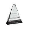Picture of Clear Glass Pyramid On Black Base - 9in