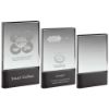 Picture of Clear Glass Plaque On Black Base (30mm Thick) - 7in