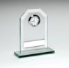 Picture of Jade Glass Rectangle Clock - 6.25in