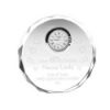 Picture of Clear Glass Round Clock (20mm Thick) - 4.5in