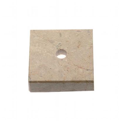 Picture of Cream Marble Square (1 Hole C~s) 2.5x2.5x0.75in
