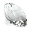 Picture of Clear Glass Diamond Shaped Paperweight In Box - 3.25in