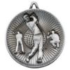 Picture of Golf Deluxe Medal Antique Silver - 2.35in
