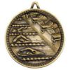Picture of Swimming Deluxe Medal Antique Gold - 2.35in