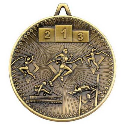 Picture of Athletics Deluxe Medal Antique Gold
