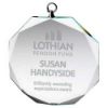 Picture of Clear Glass Octagon Medal (6mm Thick) - 2.75in