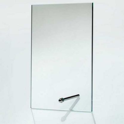 Picture of Jade Glass Rectangle Plaque With Metal Stand (4mm Thick)
