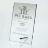 Picture of Jade Glass Rectangle Plaque With Metal Stand (4mm Thick) - 6.25in