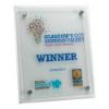 Picture of White Plaque With 6mm Glass Front - 9 X 12in