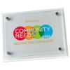 Picture of White Plaque With 6mm Glass Front - 9 X 12in