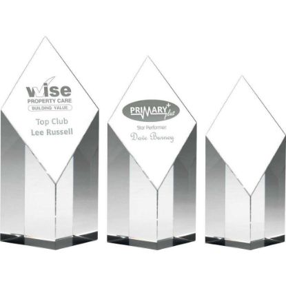 Picture of Clear Glass Diamond Column - 4in