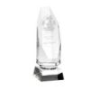 Picture of Clear Glass Column On Base - 8in