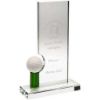 Picture of Clear|green Glass Rectangle With Golf Ball     (10mm Thick) - 8.75in