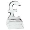 Picture of Clear Glass Pound Sign On Base - 4.75in