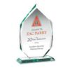 Picture of Jade Glass Diamond Plaque On Base (15mm Thick) - 8.5in