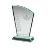 Picture of Jade Glass Sail Plaque (15mm Thick) - 6.75in