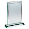 Picture of Jade Glass Chunky Rectangle Plaque (19mm Thick) - 8in