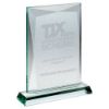 Picture of Jade Glass Chunky Rectangle Plaque (19mm Thick) - 8in