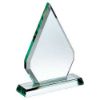 Picture of Jade Glass Chunky Diamond Plaque (19mm Thick) - 8in