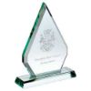 Picture of Jade Glass Chunky Diamond Plaque (19mm Thick) - 8in