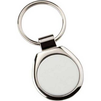 Picture of Metal Round Keyring (1in Centre)