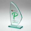 Picture of Jade Glass Sail Plaque (10mm Thick) - 7.5in