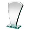 Picture of Jade Glass Curved V Plaque (10mm Thick) - 6.5in