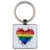 Picture of Metal Square Key Fob With White Fill (For Sublimation) - 2in