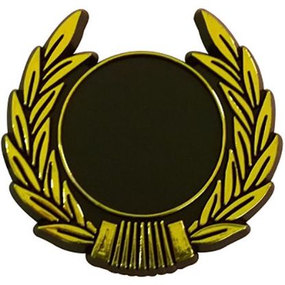 Picture of Plastic Classic Wreath Trim (1in Centre) Gold - 1.75in