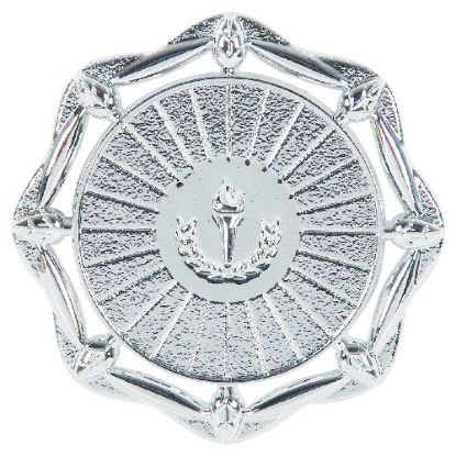 Picture of Silver Plastic Leaf Trim (2in Centre)