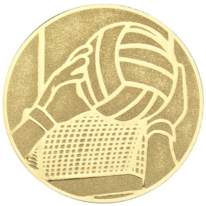 Picture of Metal Gaelic Football Centre 50mm Gold
