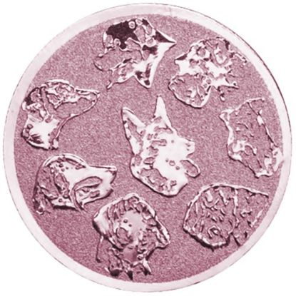 Picture of Metal Dogs Head Centre 50mm Bronze