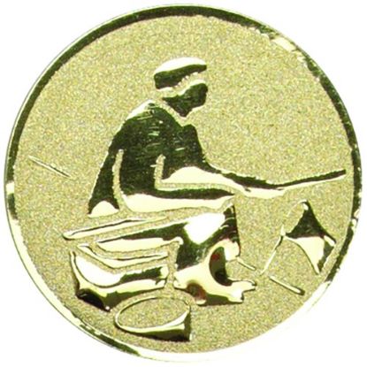Picture of Metal Fishing Centre 50mm Gold - 2in