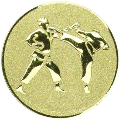 Picture of Metal Karate Centre 50mm Gold - 2in