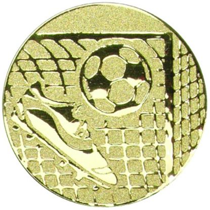 Picture of Metal Football Boot|ball Centre 50mm Gold - 2in