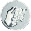 Picture of Metal Domino Centre 50mm Silver - 2in