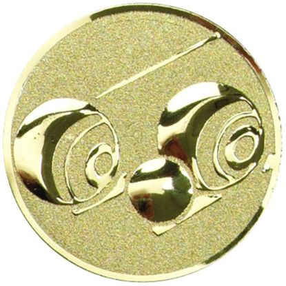 Picture of Metal Lawn Bowls Centre 50mm Gold - 2in